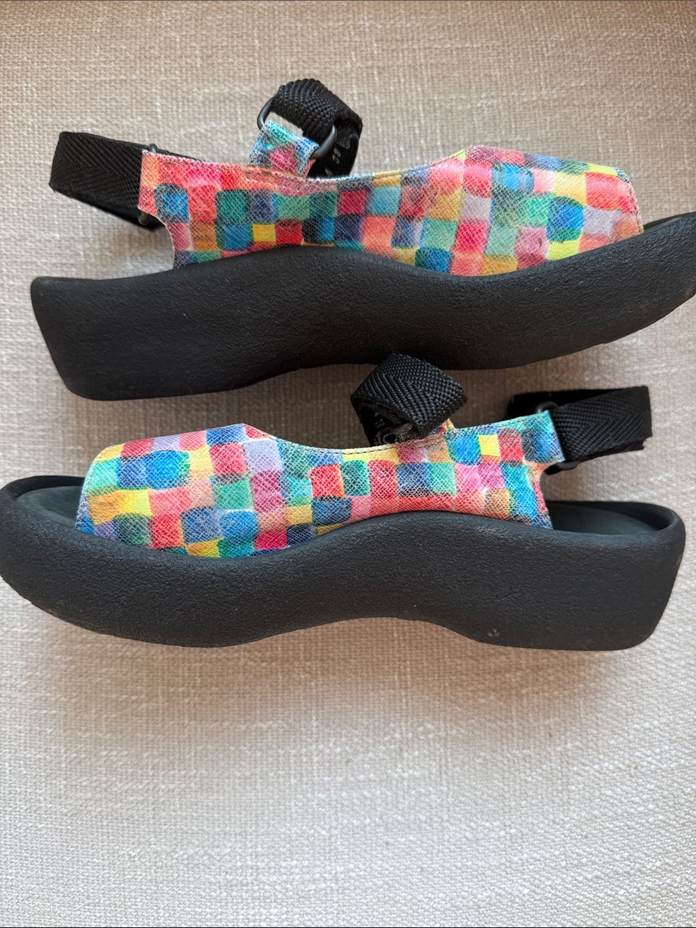Wolky Jewel Comfort Sandal Women’s 38 (6.75-7.5) Multicolor Leather Strappy Shoe - Picture 2 of 8